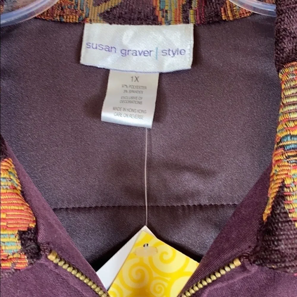Susan Graver  Jacket detailed outline NWT